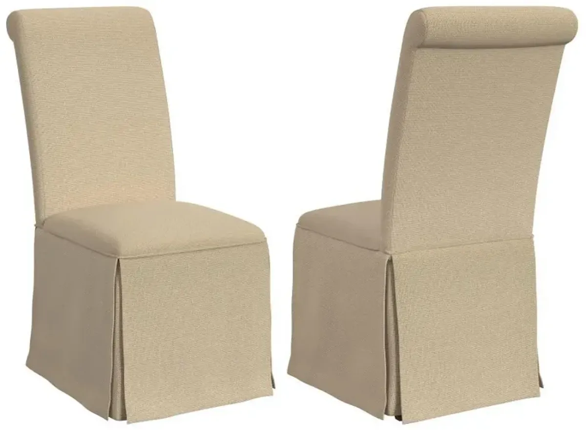 Shawna - Upholstered Skirted Dining Chair (Set of 2)