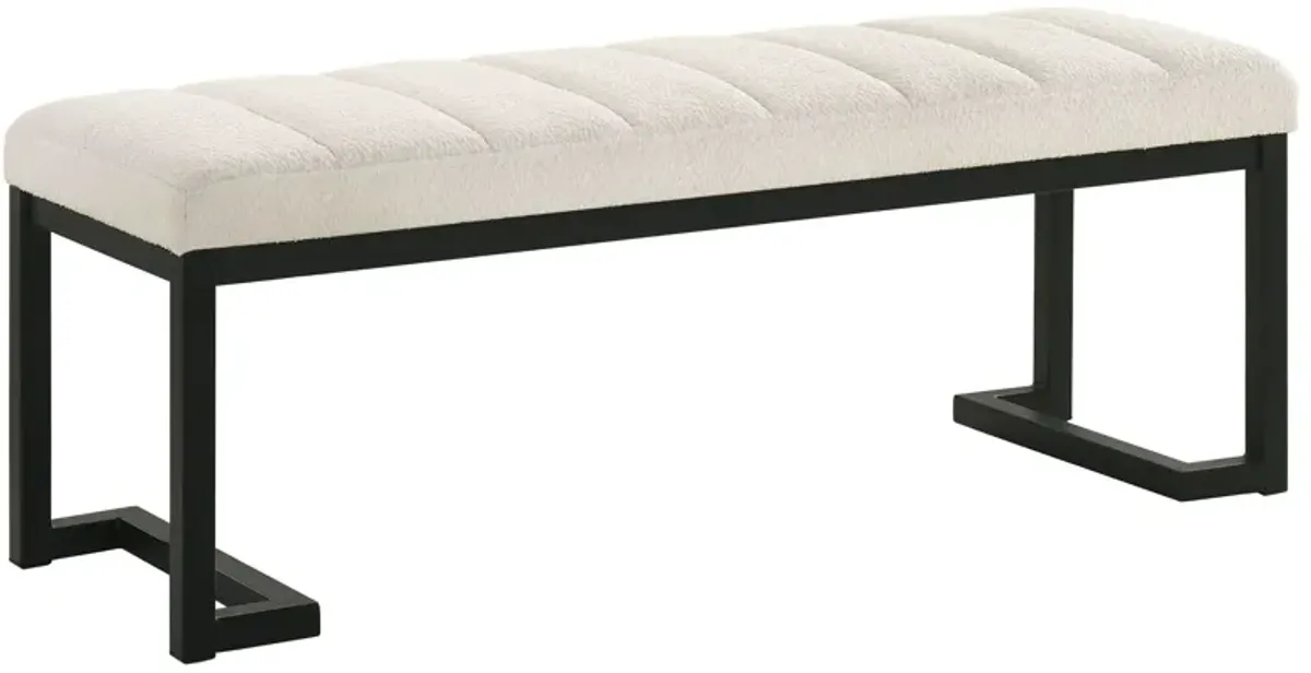 Mesa - Boucle Upholstered Tufted Accent Bench