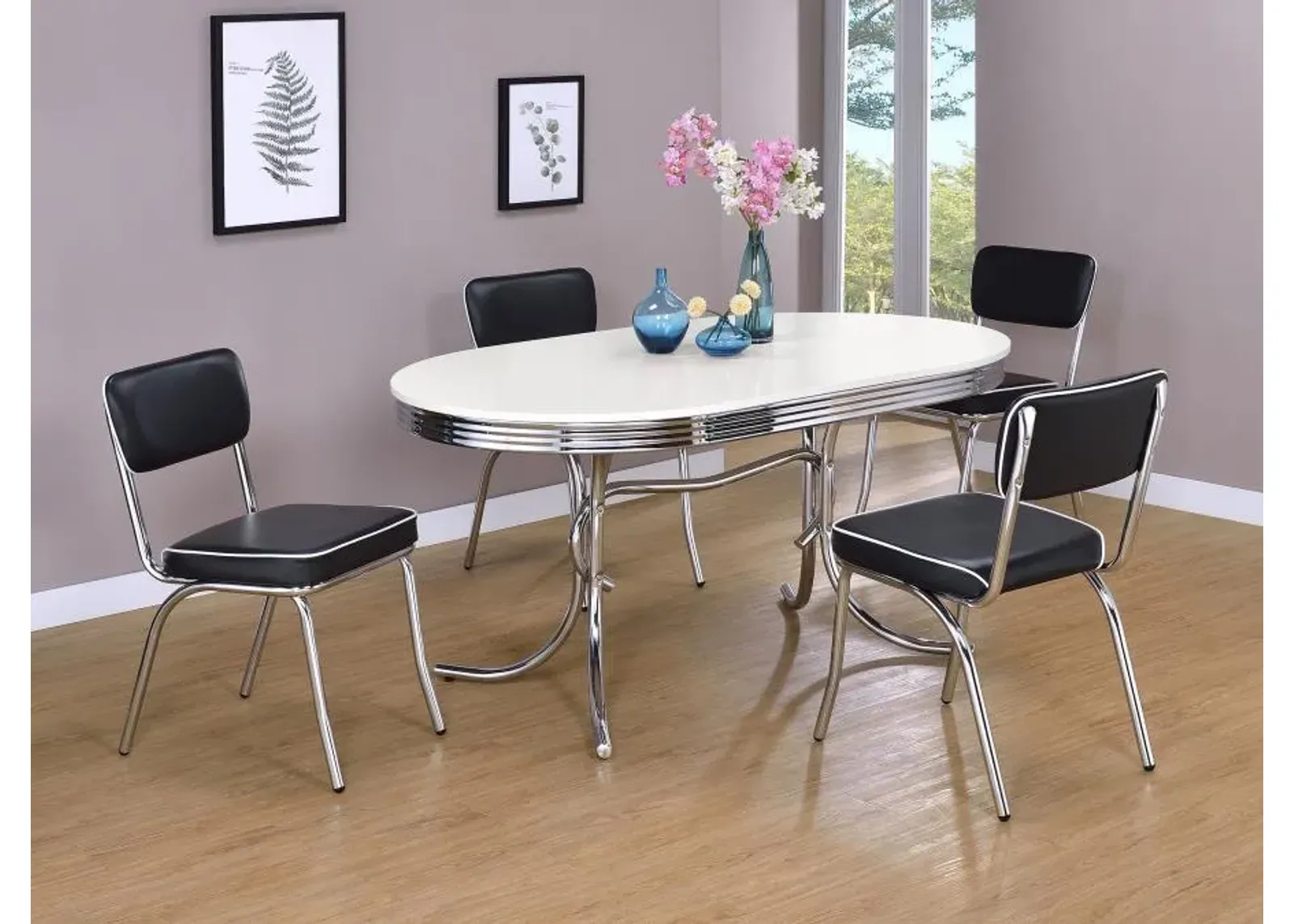 Retro - Oval Dining Table Set