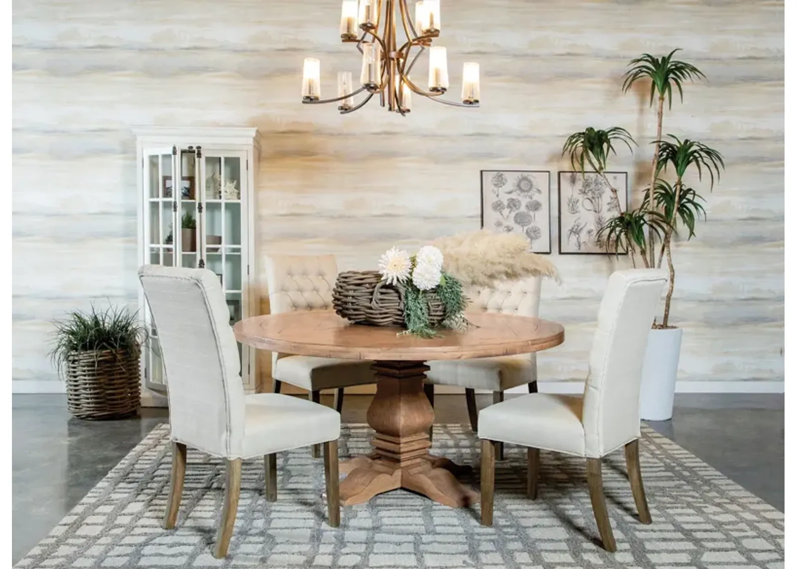 Florence - Round Dining Table Set