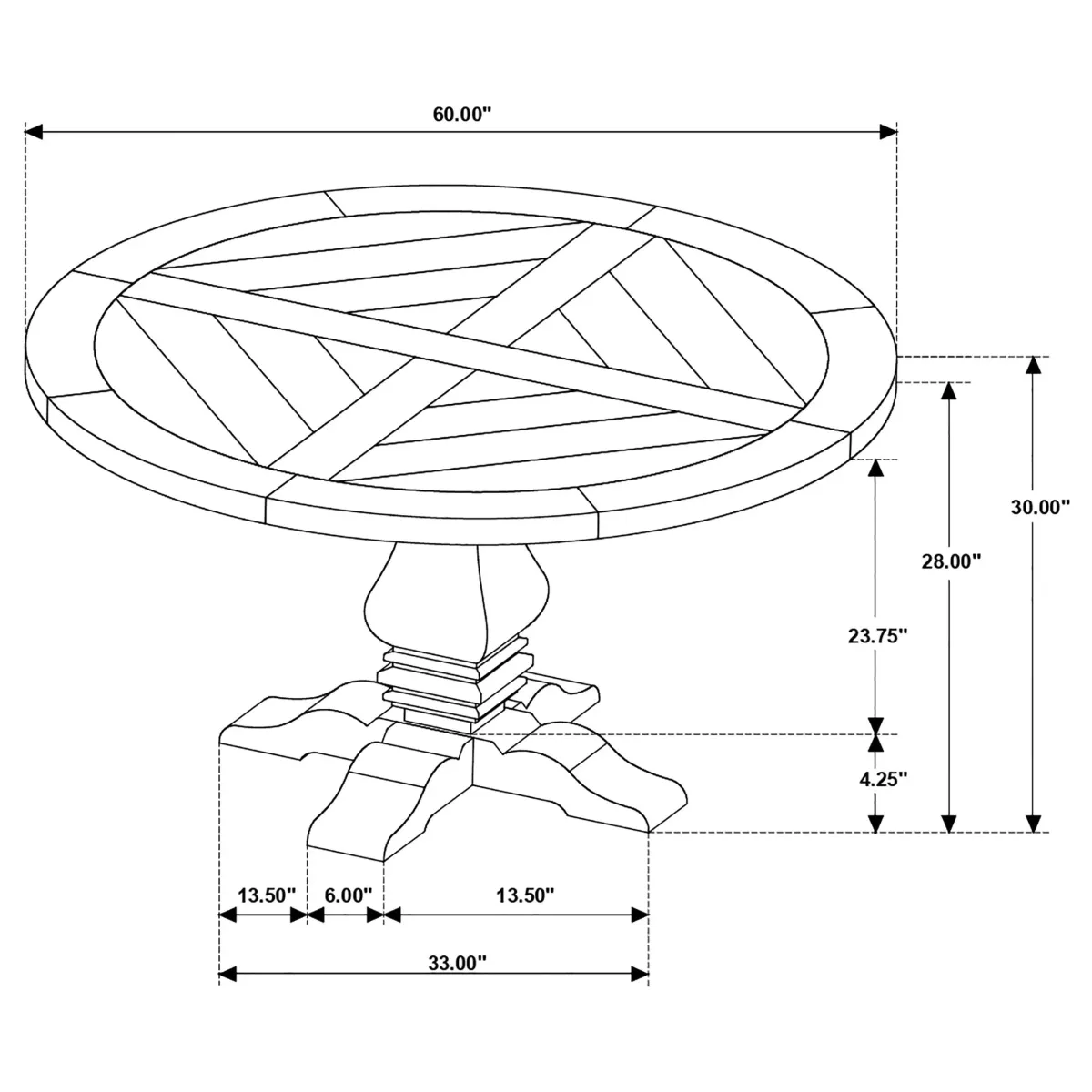 Florence - Round Dining Table Set