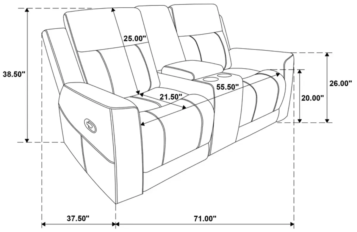 Brentwood - Upholstered Motion Reclining Loveseat