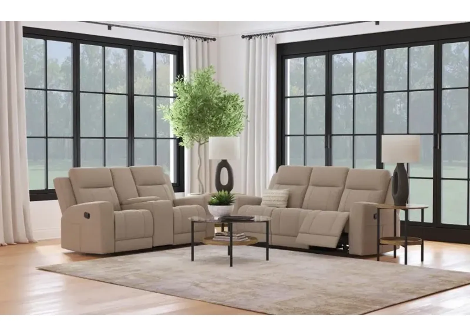 Brentwood - Upholstered Reclining Sofa Set