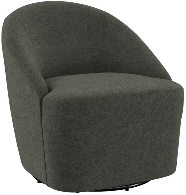 Leon - Upholstered Barrel Accent Swivel Chair