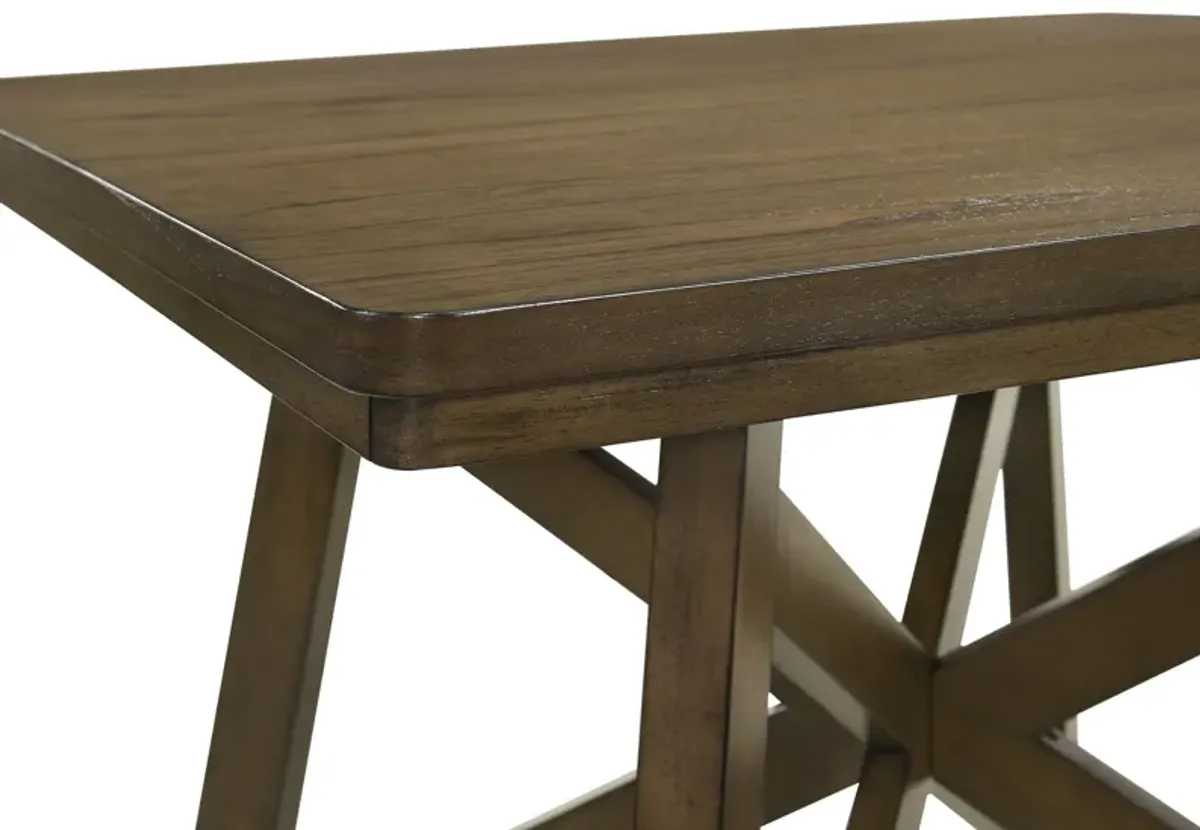 Canfield - Square Counter Height Dining Table - Brown