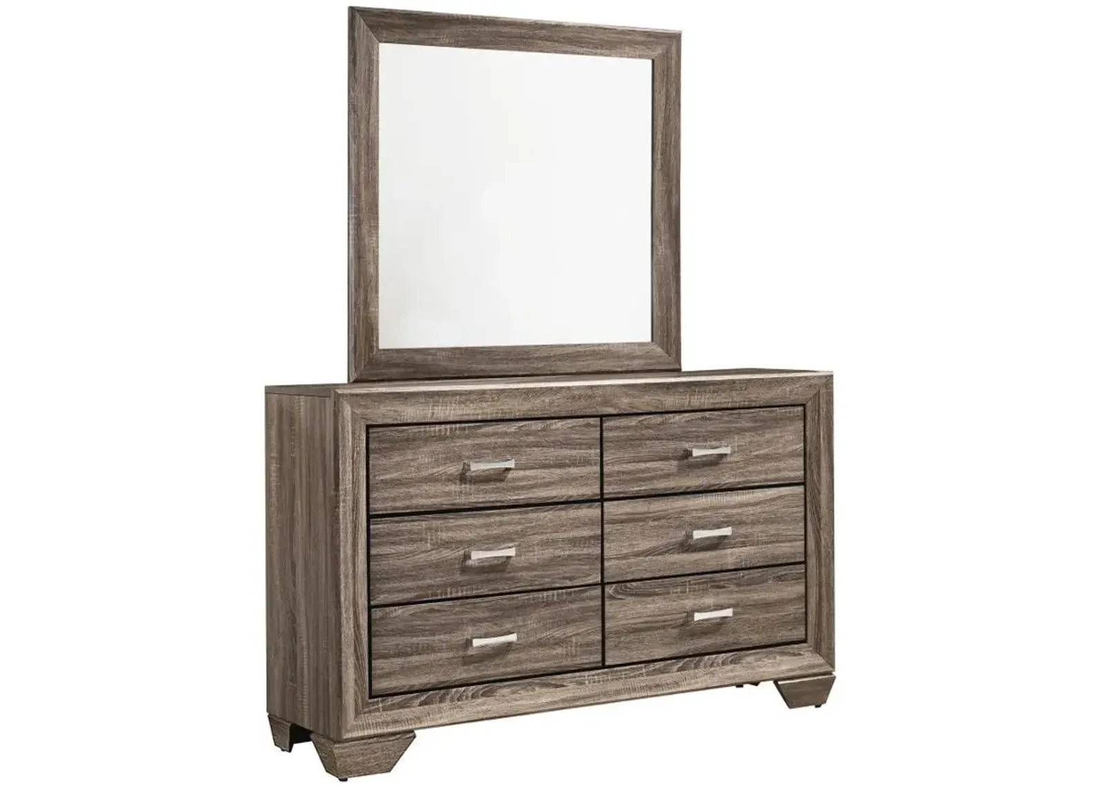 Kauffman - 6-Drawer Dresser with Mirror