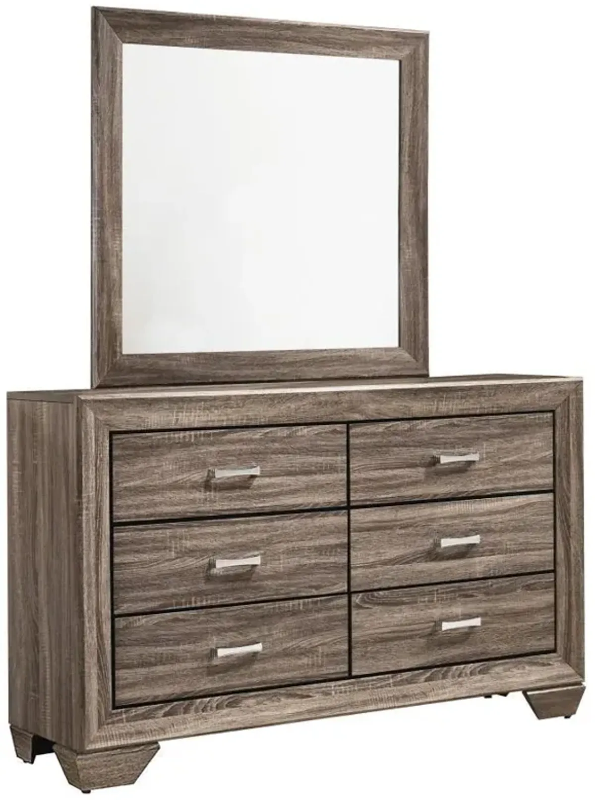 Kauffman - 6-Drawer Dresser with Mirror