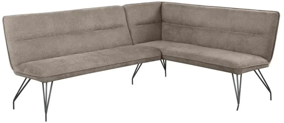 Dodson - Fabric Upholstered L-Shaped Nook Dining Bench