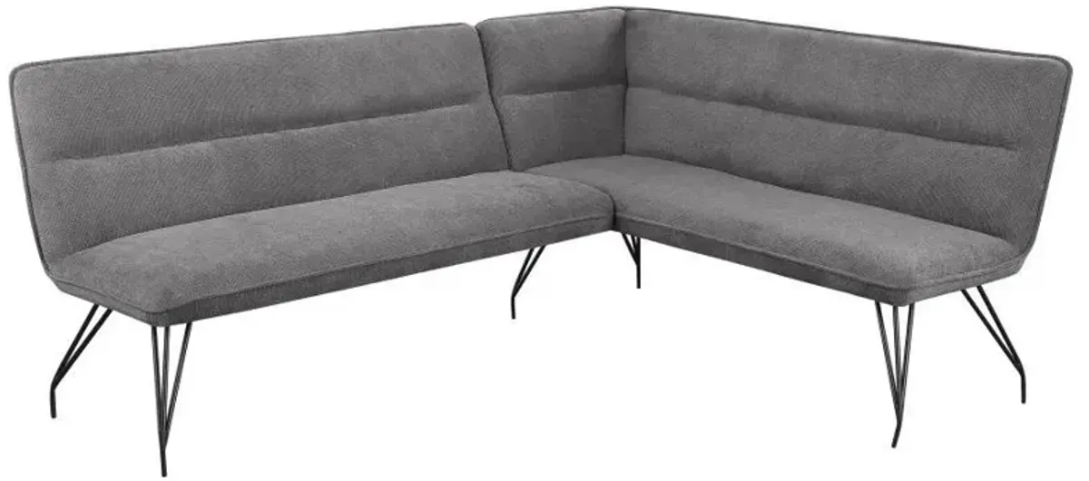 Dodson - Fabric Upholstered L-Shaped Nook Dining Bench