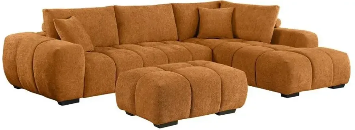 Camacho - Upholstered Sectional Sofa With Ottoman Set