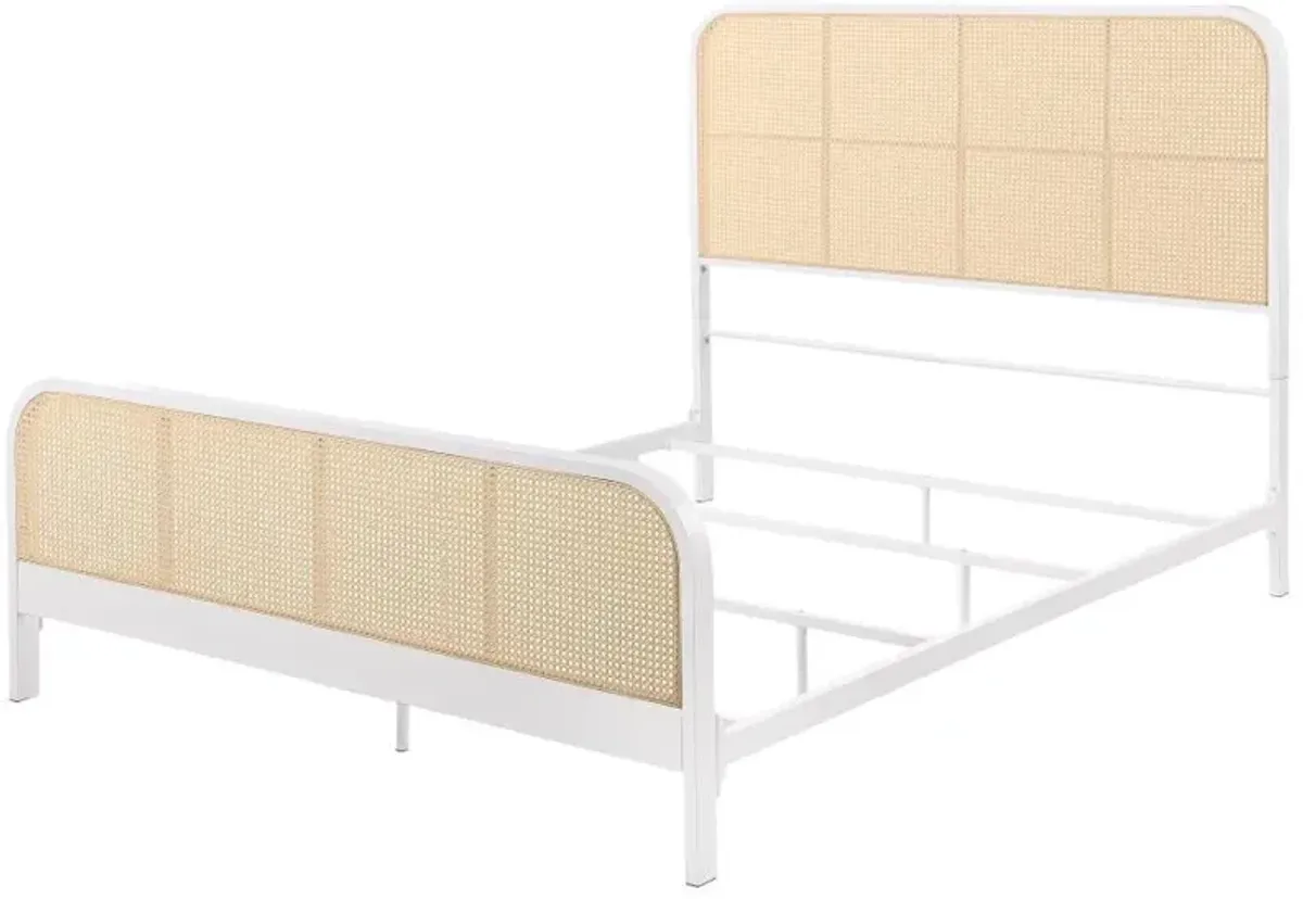 Lanewood - Open Cane Rattan Metal Bed