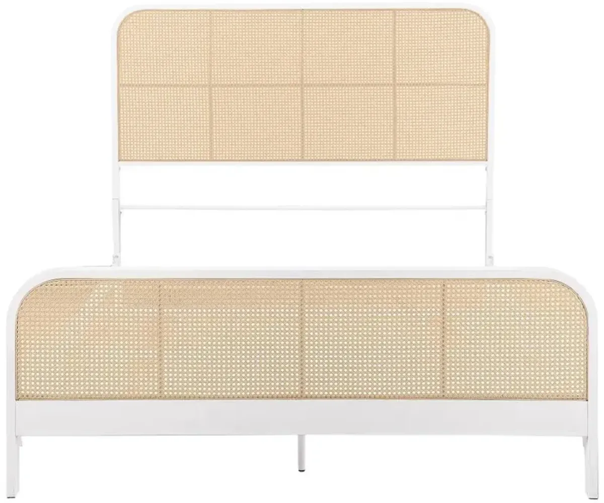 Lanewood - Open Cane Rattan Metal Bed