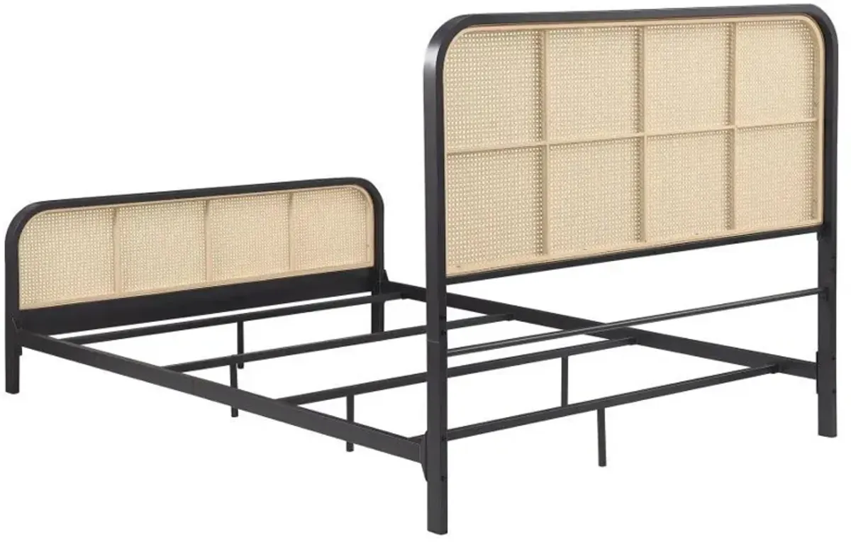 Lanewood - Open Cane Rattan Metal Bed