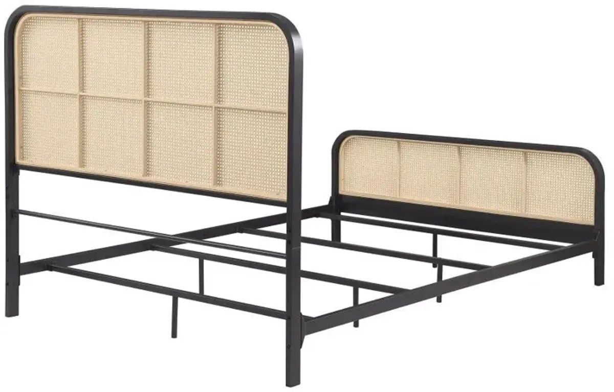 Lanewood - Open Cane Rattan Metal Bed