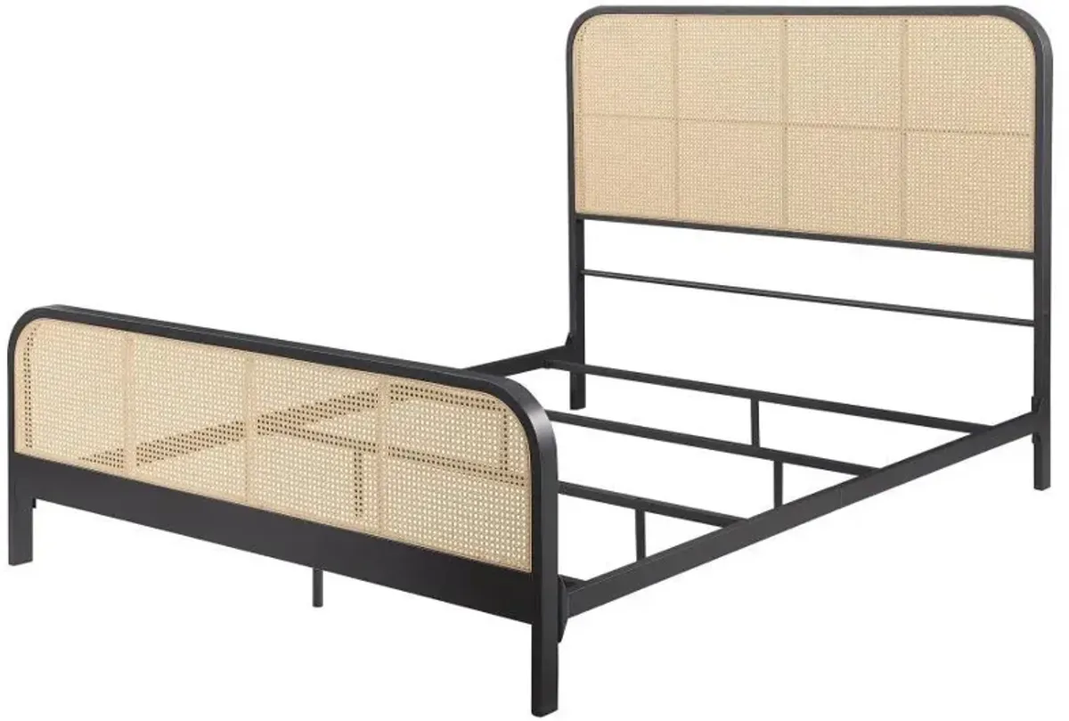 Lanewood - Open Cane Rattan Metal Bed