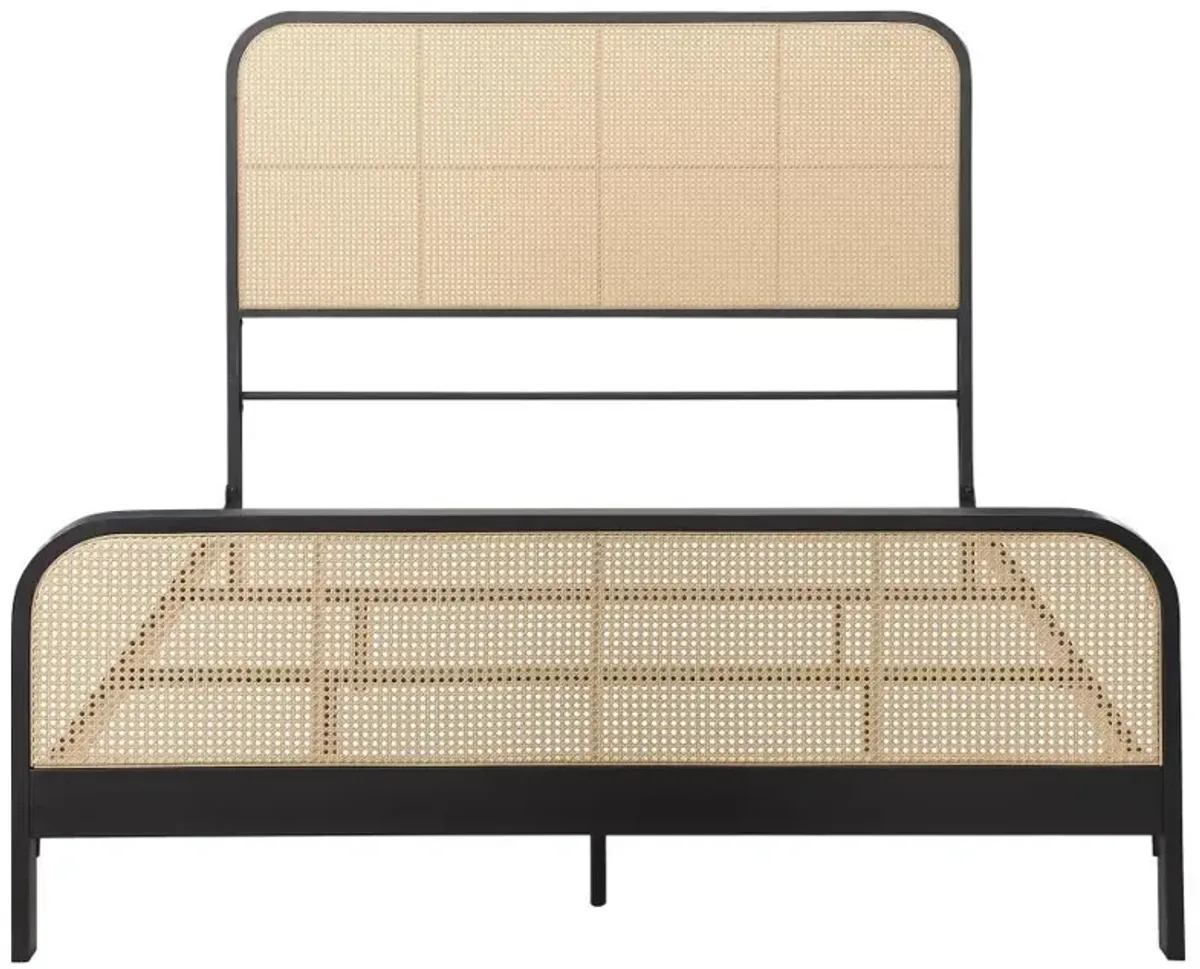 Lanewood - Open Cane Rattan Metal Bed