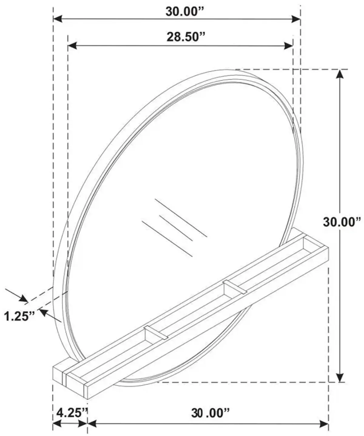 Arini - 2 Piece Makeup Vanity Table And Mirror Set