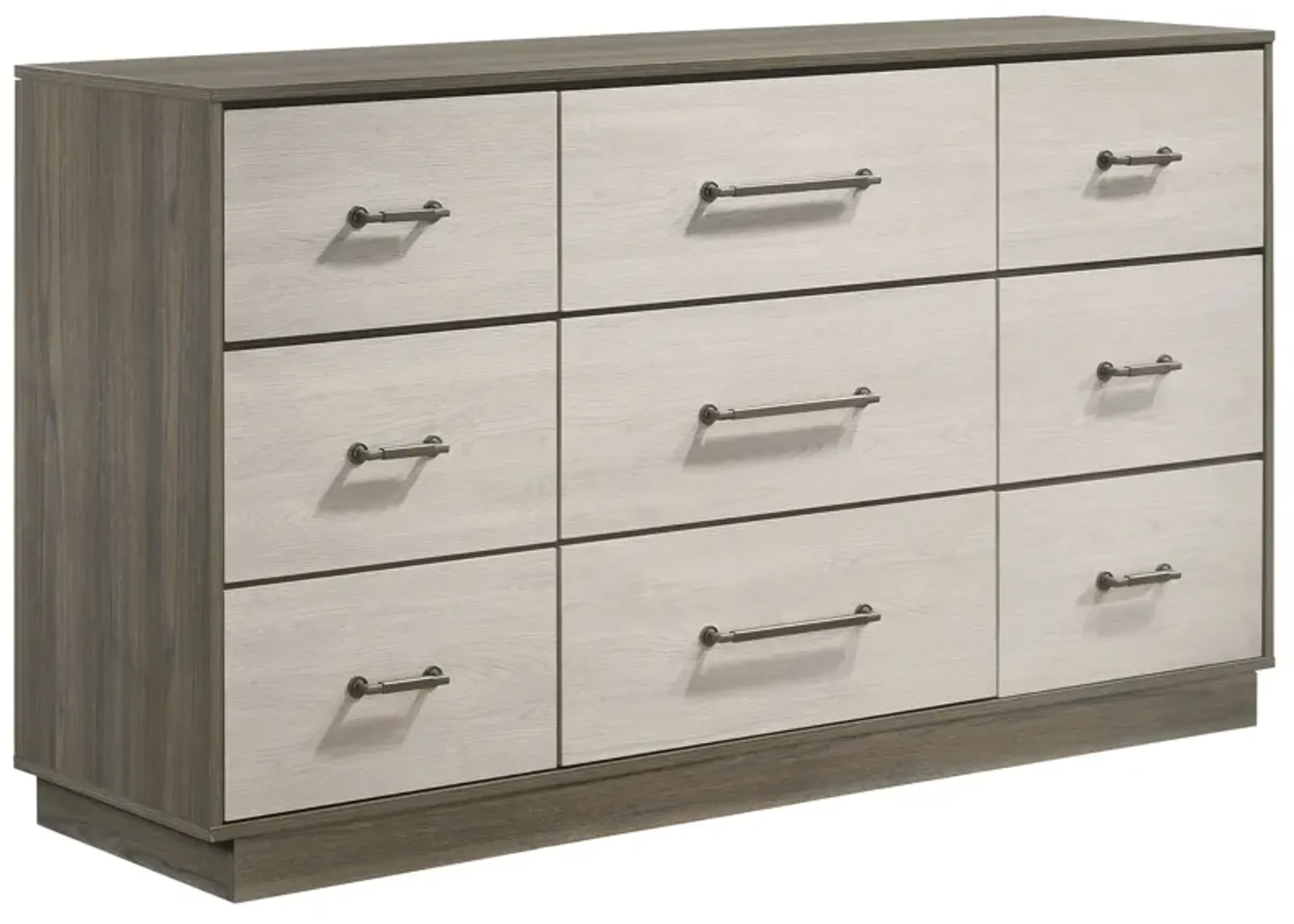 Fenwick - 9-Drawer Dresser - Gray Oak