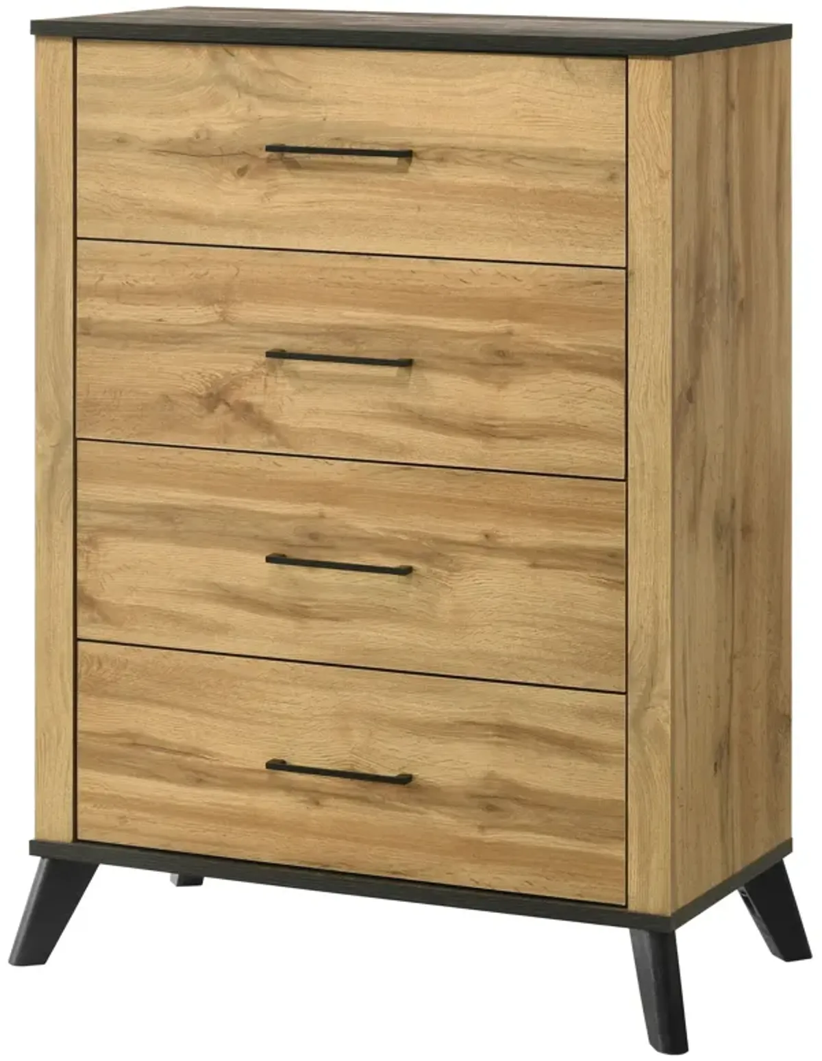 Kaywood - 4-Drawer Bedroom Chest Of Drawers - Natural Pine