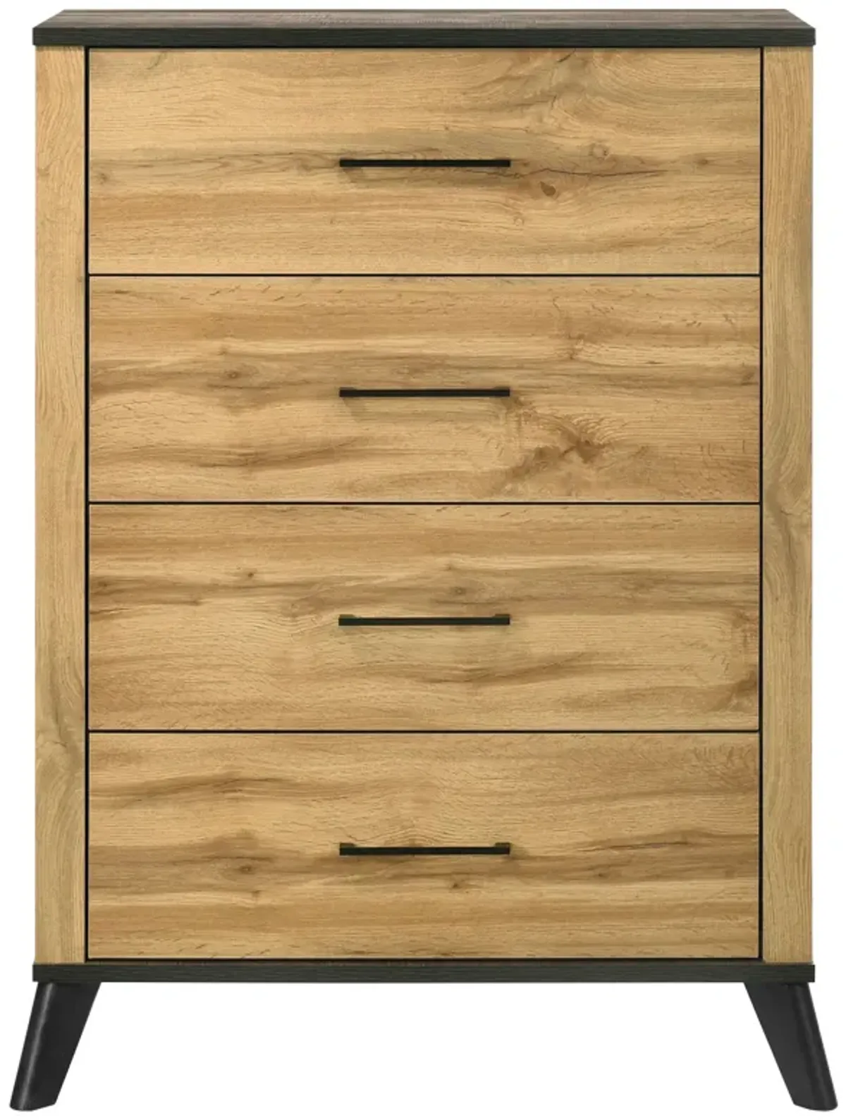 Kaywood - 4-Drawer Bedroom Chest Of Drawers - Natural Pine