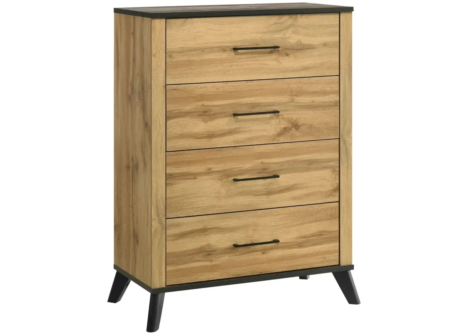 Kaywood - 4-Drawer Bedroom Chest Of Drawers - Natural Pine