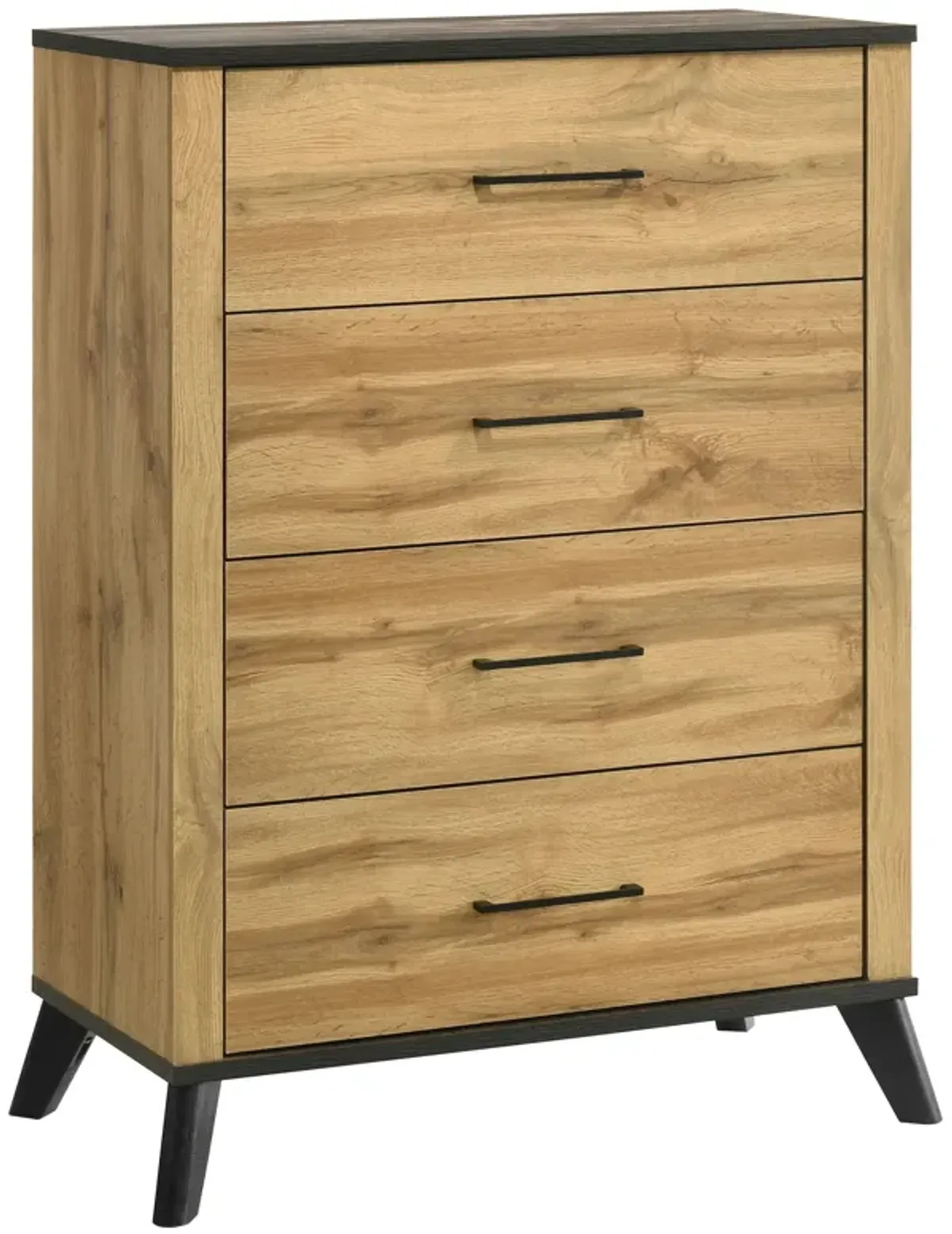 Kaywood - 4-Drawer Bedroom Chest Of Drawers - Natural Pine