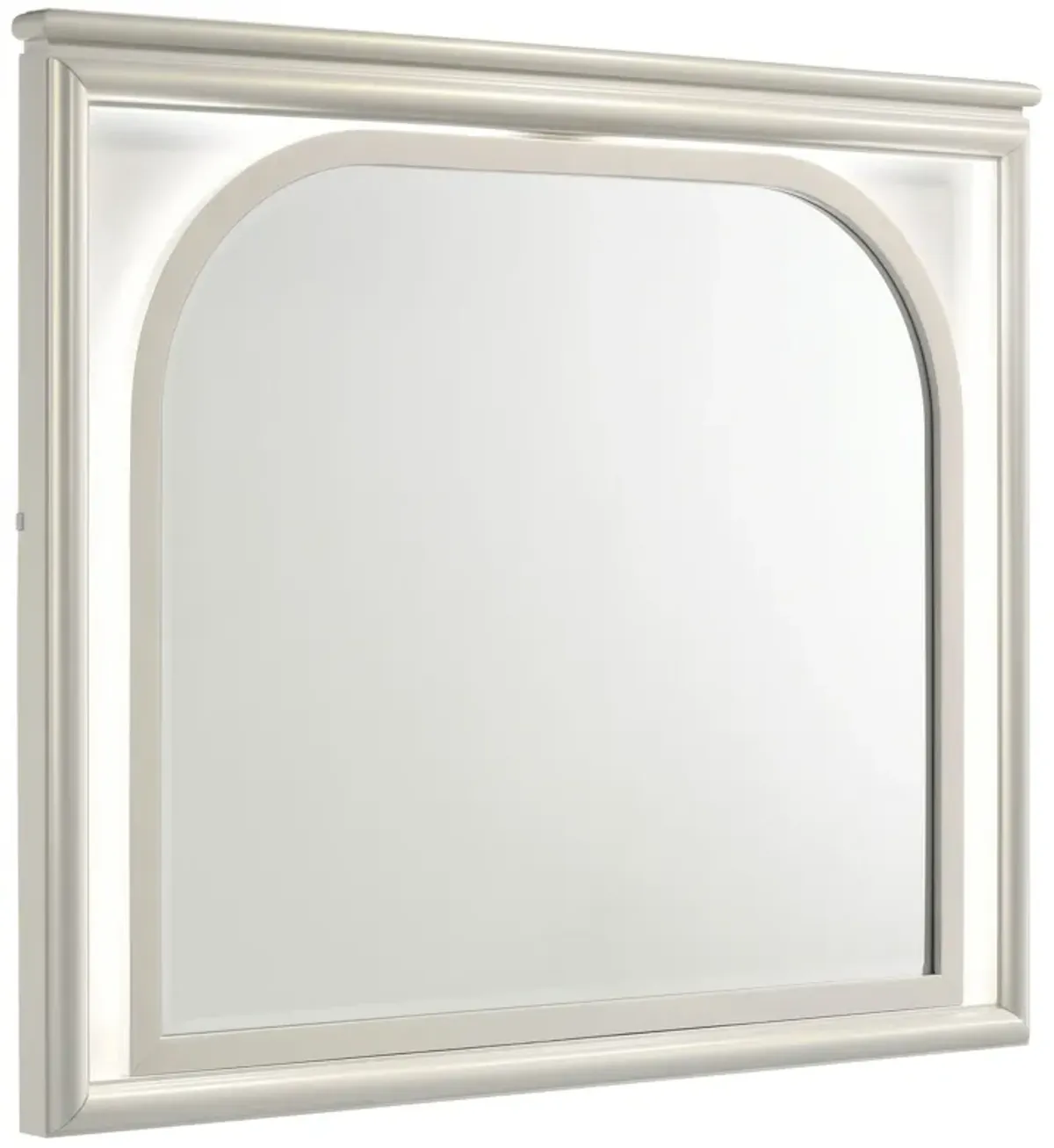 Olivia - LED Dresser Mirror - Pearl White