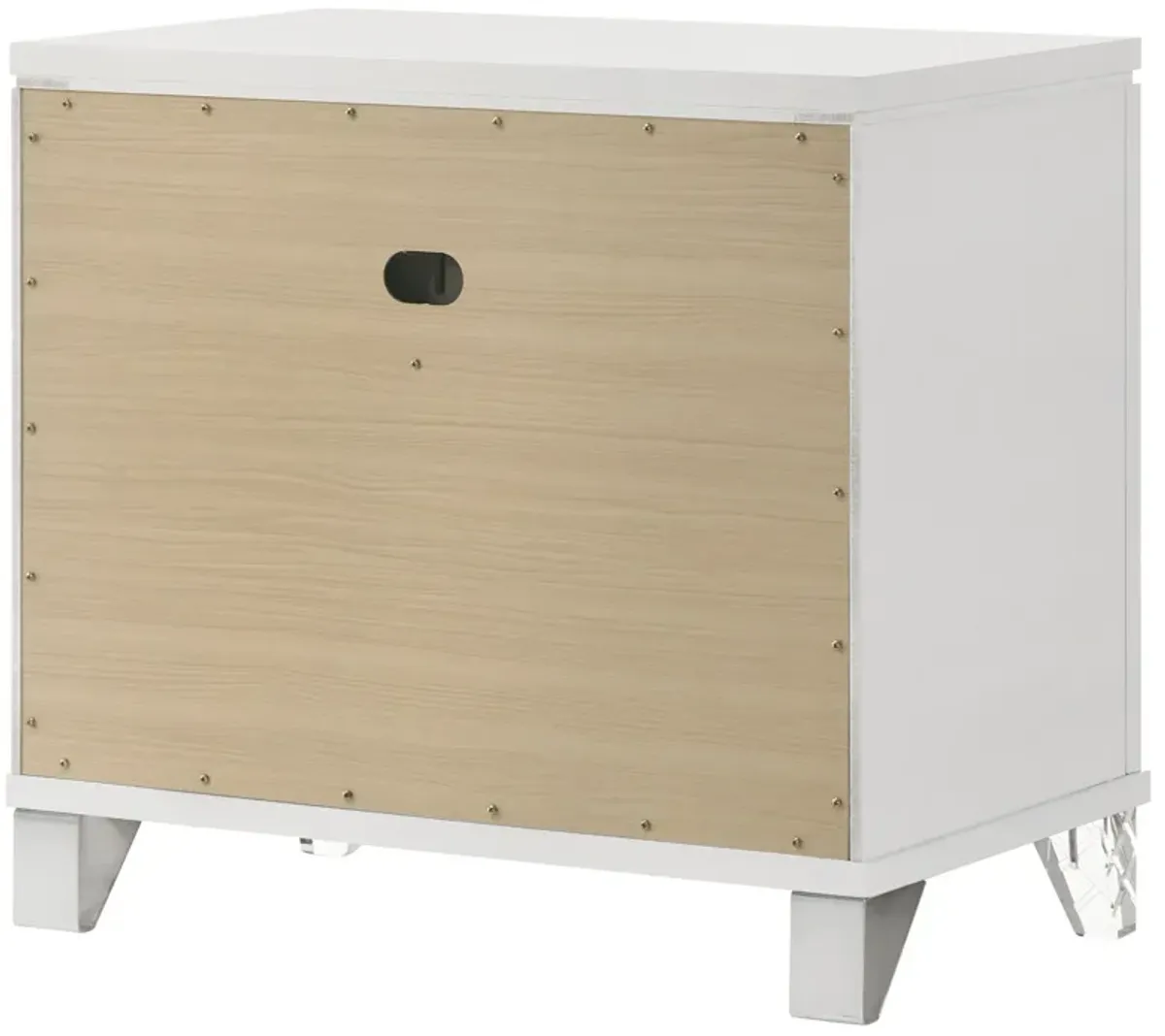 Marmore - 2-Drawer Nightstand Bedside Table - White