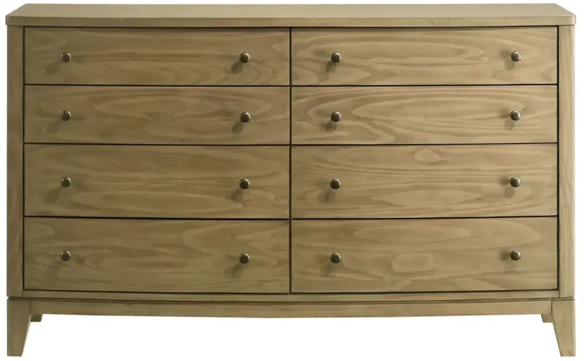 Granada - 8-Drawer Dresser Cabinet - Natural Pine