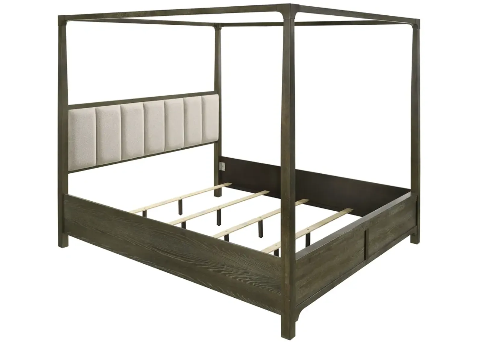 Gran Park - California King Four Poster Canopy Bed - Dark Cocoa