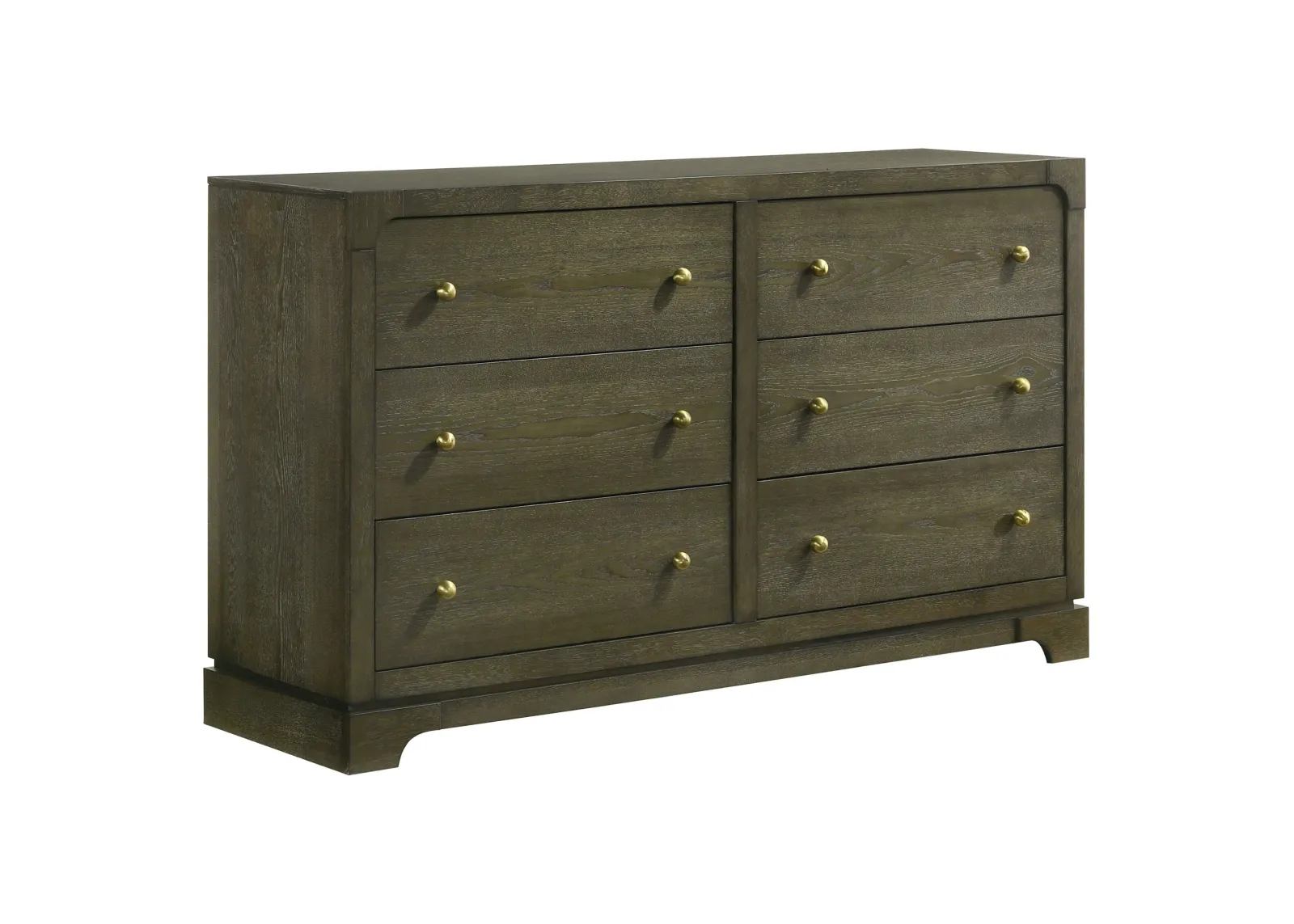 Gran Park - 6-Drawer Dresser Cabinet - Dark Cocoa