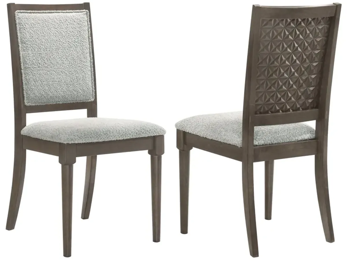 Onslow - Upholstered Dining Side Chair (Set of 2) - Dark Brown