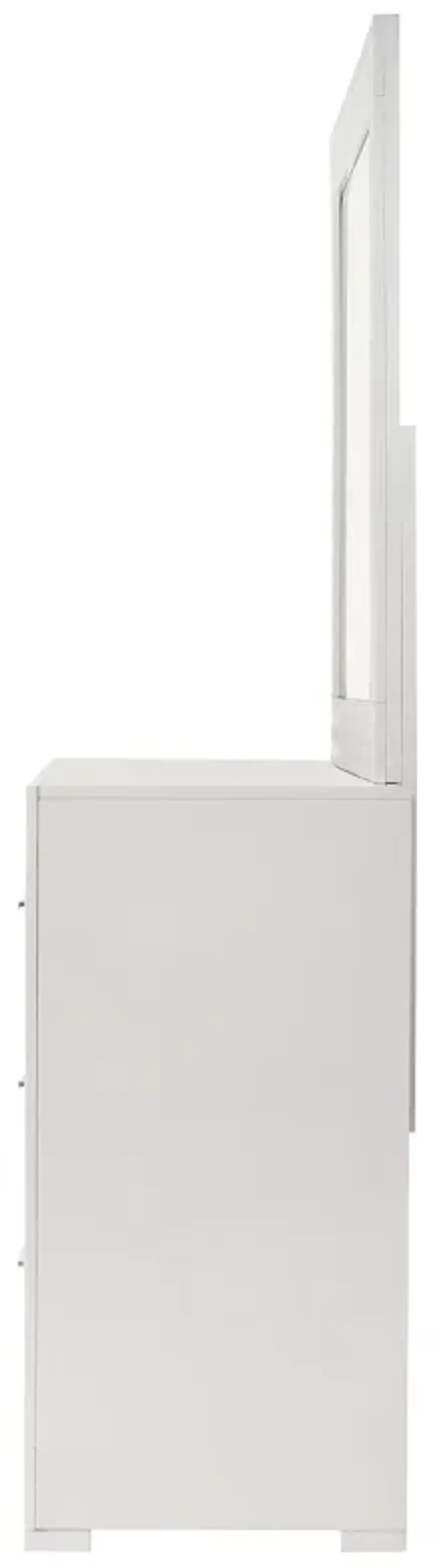 Ives - 6-Drawer Dresser And Mirror - White High Gloss