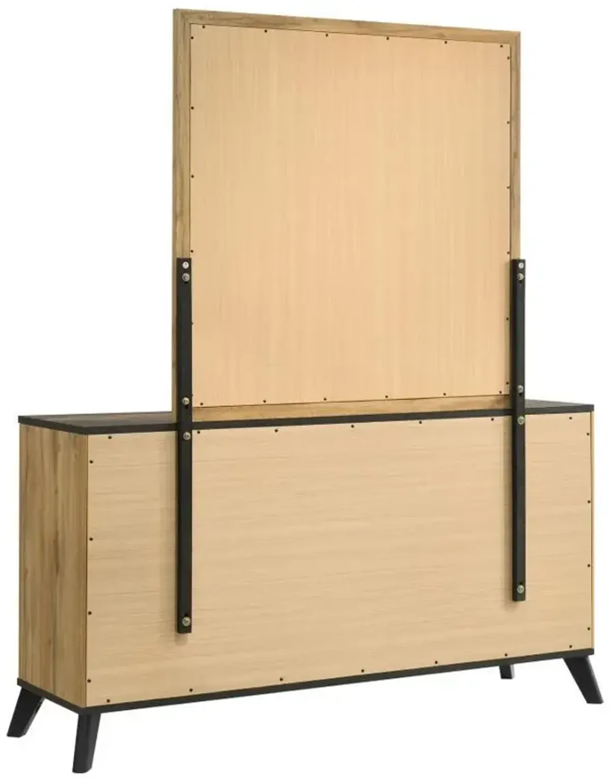 Kaywood - 6-Drawer Dresser And Mirror - Natural Pine
