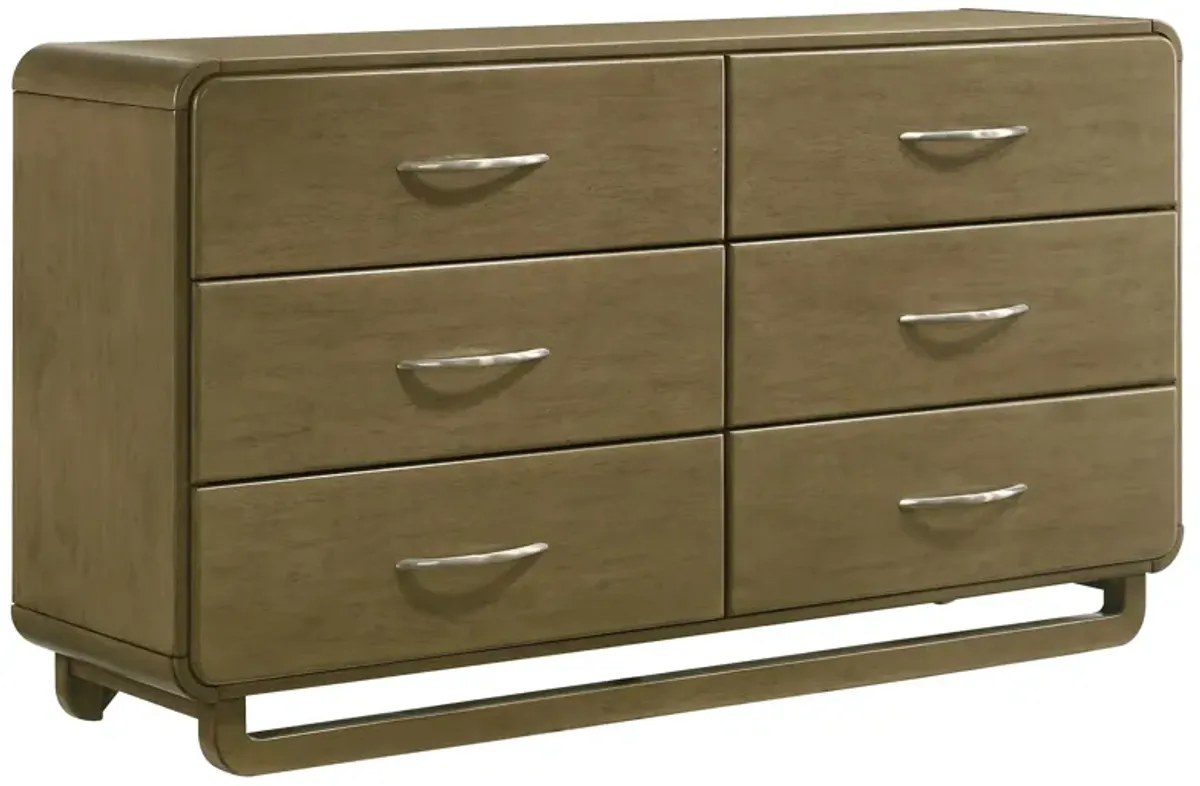 Amsbury - 6-Drawer Dresser Cabinet - Nutmeg