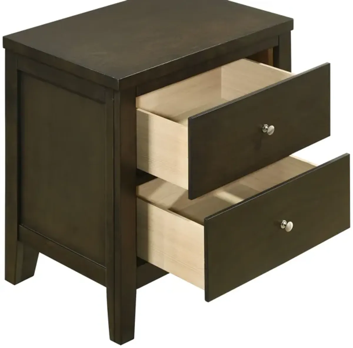 Wilkes - 2-Drawer Nightstand Bedside Table - Dark Cocoa