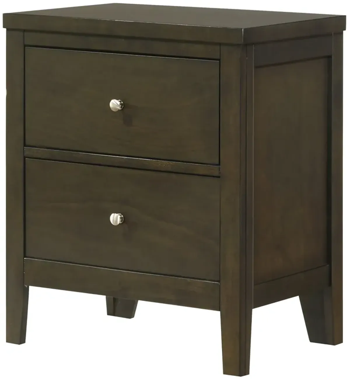 Wilkes - 2-Drawer Nightstand Bedside Table - Dark Cocoa