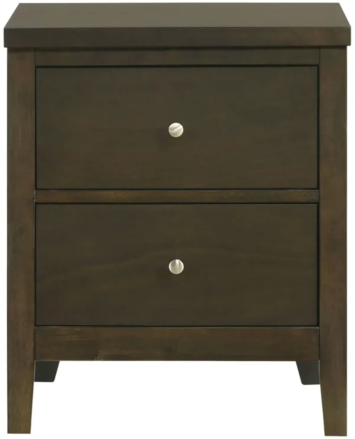 Wilkes - 2-Drawer Nightstand Bedside Table - Dark Cocoa