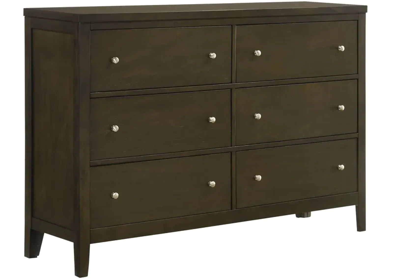 Wilkes - 6-Drawer Dresser Cabinet - Dark Cocoa