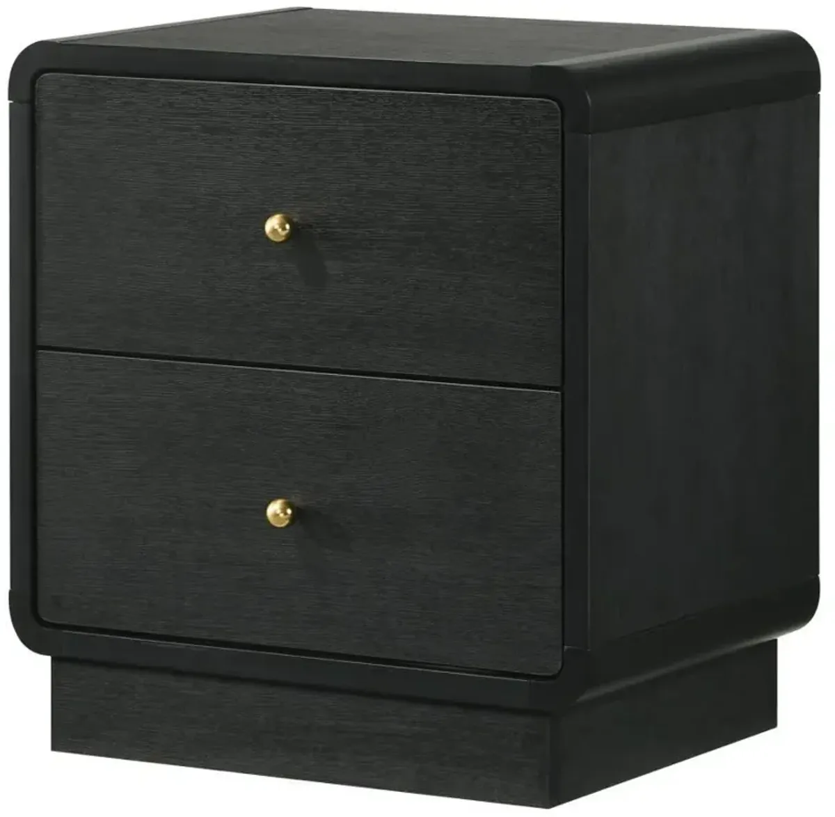 Cavelle - 2-Drawer Nightstand Bedside Table - Black