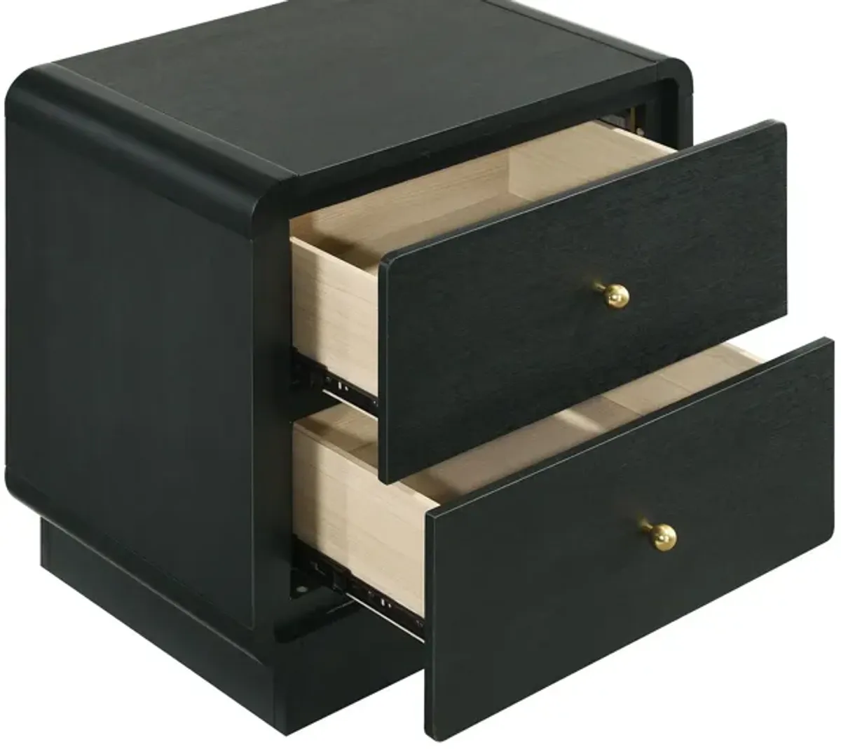 Cavelle - 2-Drawer Nightstand Bedside Table - Black