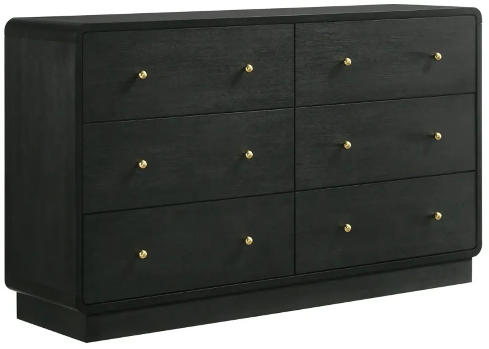 Cavelle - 6-Drawer Dresser Cabinet - Black