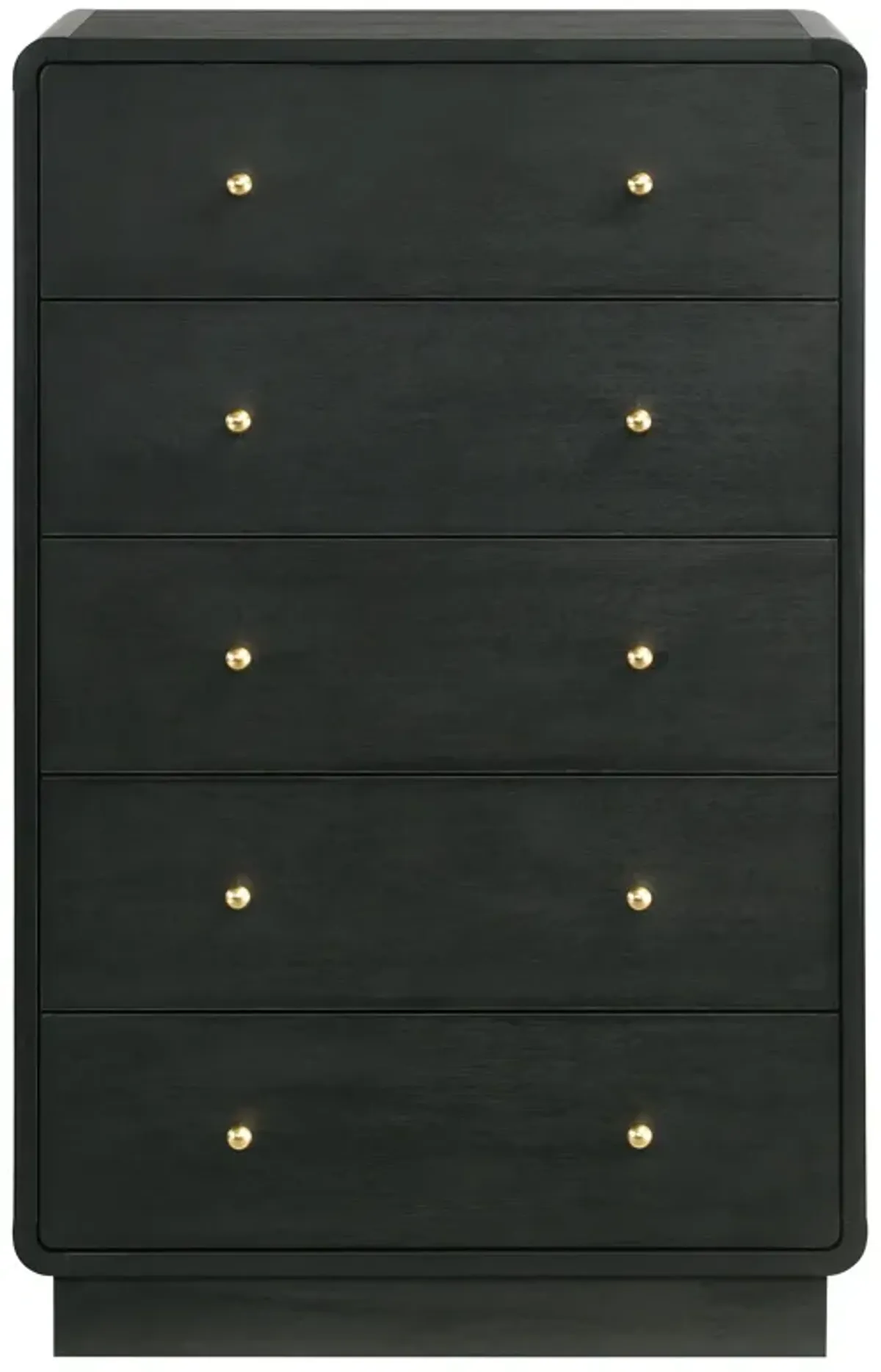 Cavelle - 5-Drawer Chest Of Drawers - Black