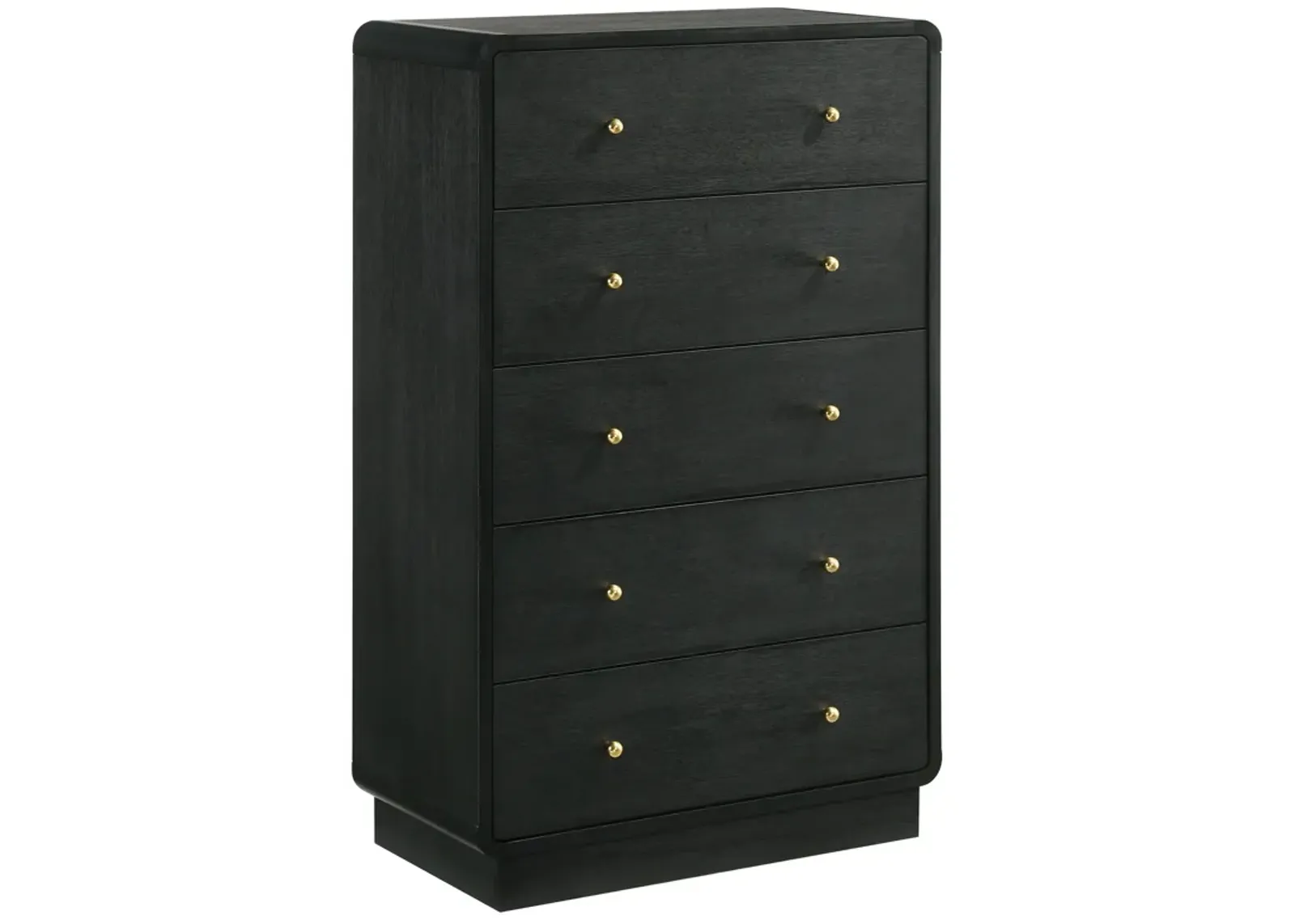 Cavelle - 5-Drawer Chest Of Drawers - Black