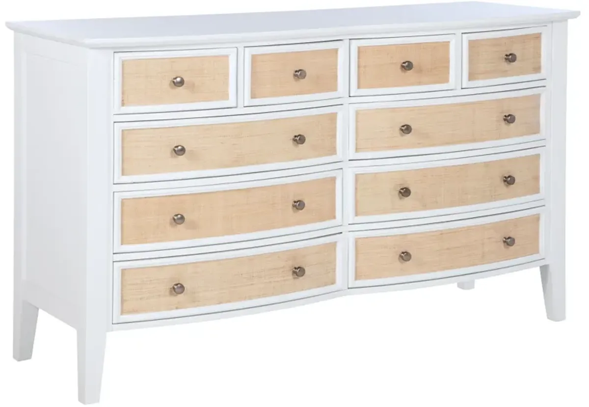 Bexhill - 10-Drawer Dresser Cabinet - White