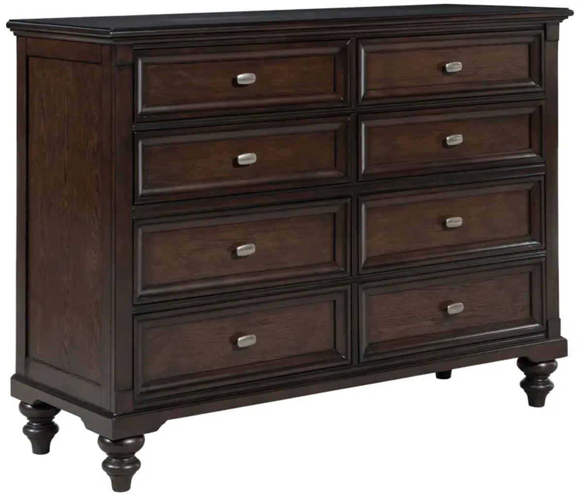 Andover - 8-Drawer Dresser Cabinet - Dark Oak