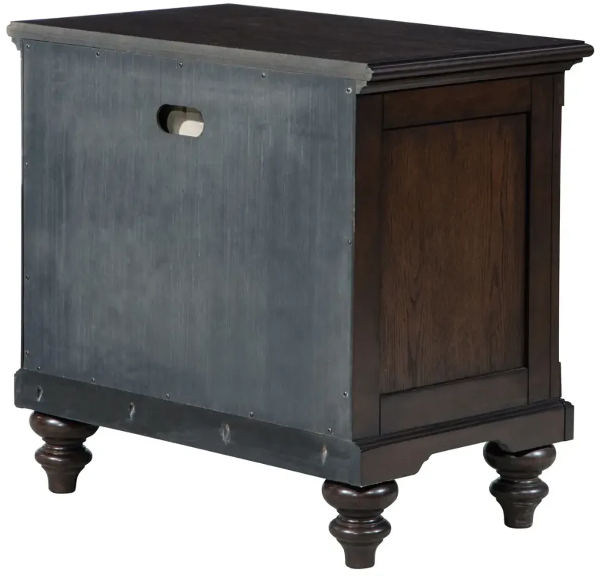 Andover - 1-Drawer Nightstand Bedside Table - Dark Oak