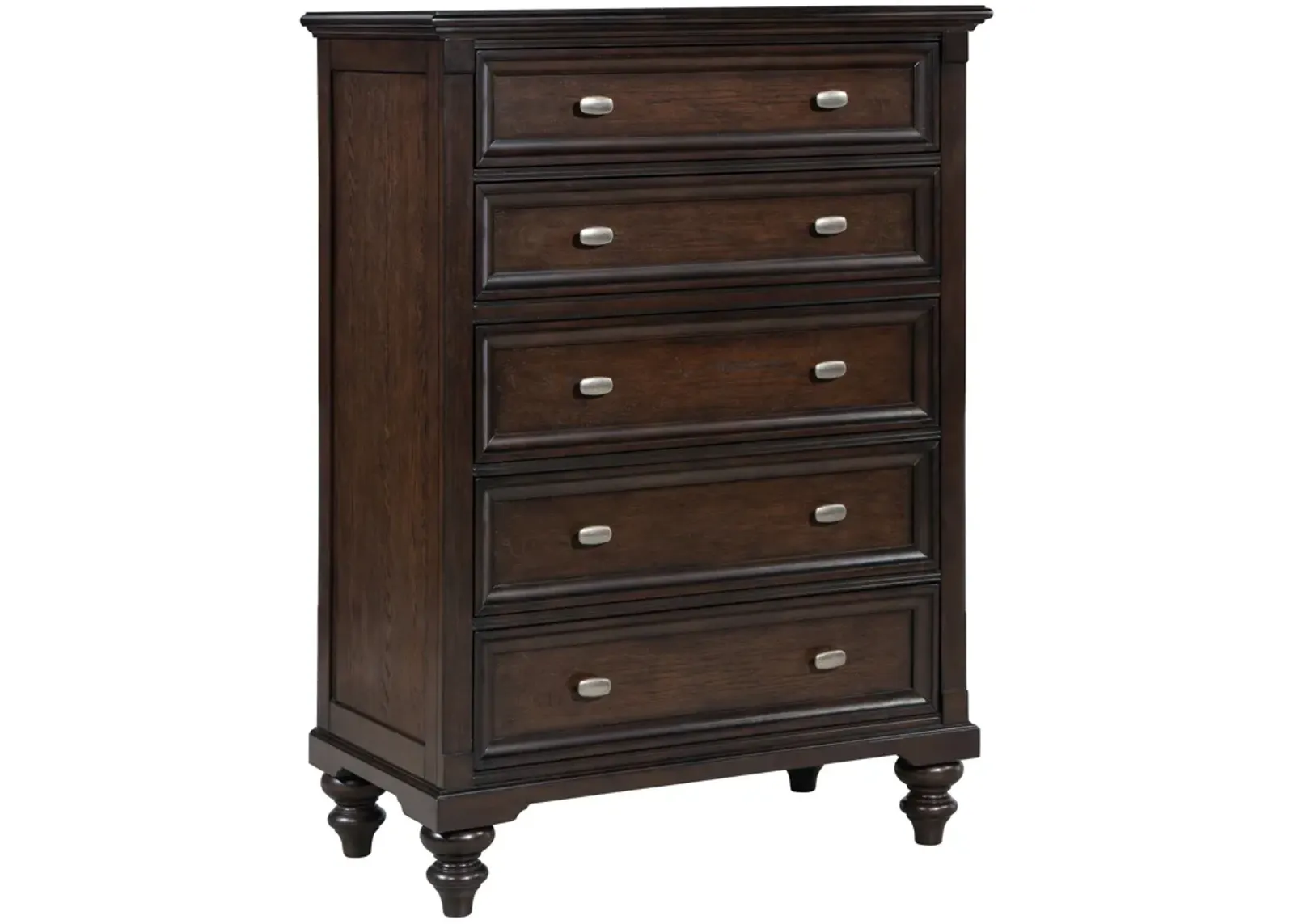 Andover - 5-Drawer Chest Of Drawers - Dark Oak