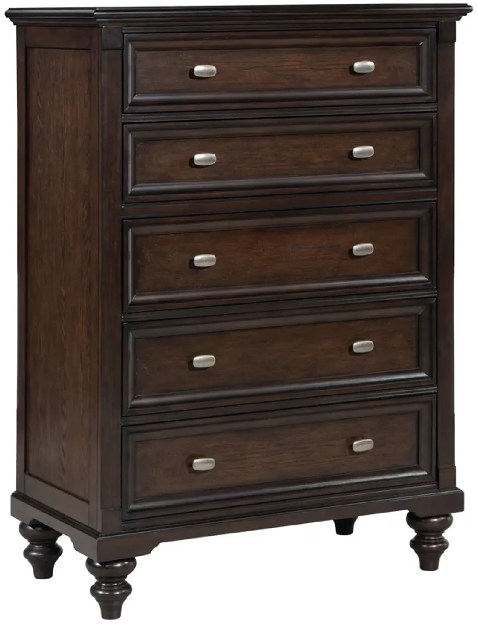 Andover - 5-Drawer Chest Of Drawers - Dark Oak