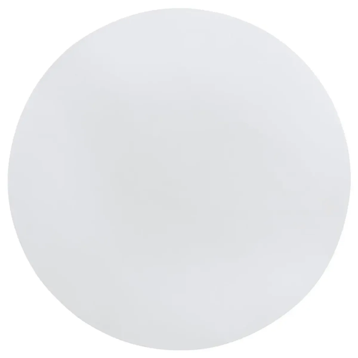 Judd - Round Dining Wood Table With Shelf - Pearl White